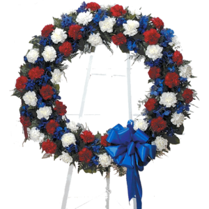 Red White & Blue Standing Wreath