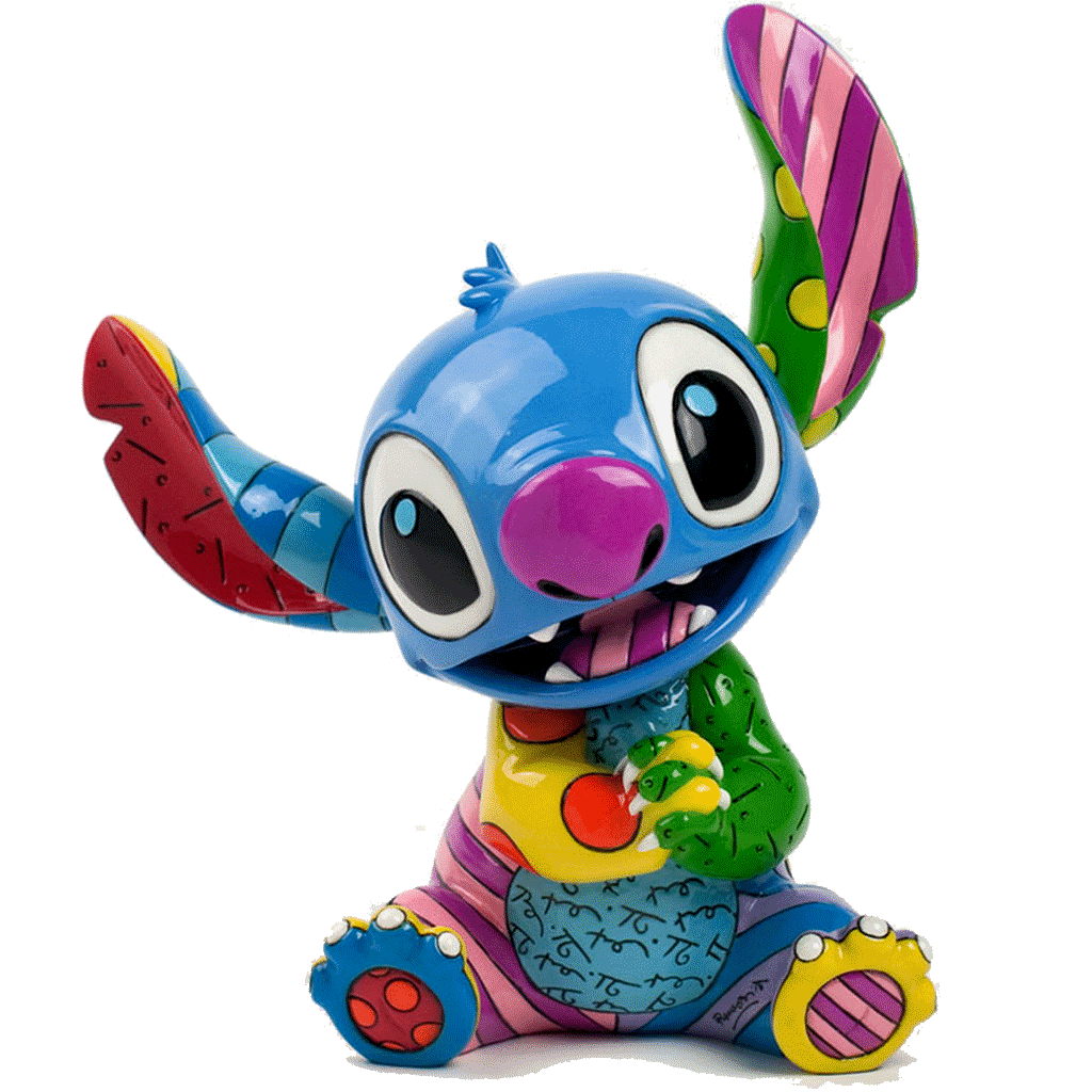 Disney's Stitch Pop Art Figurine designed by Romero Britto