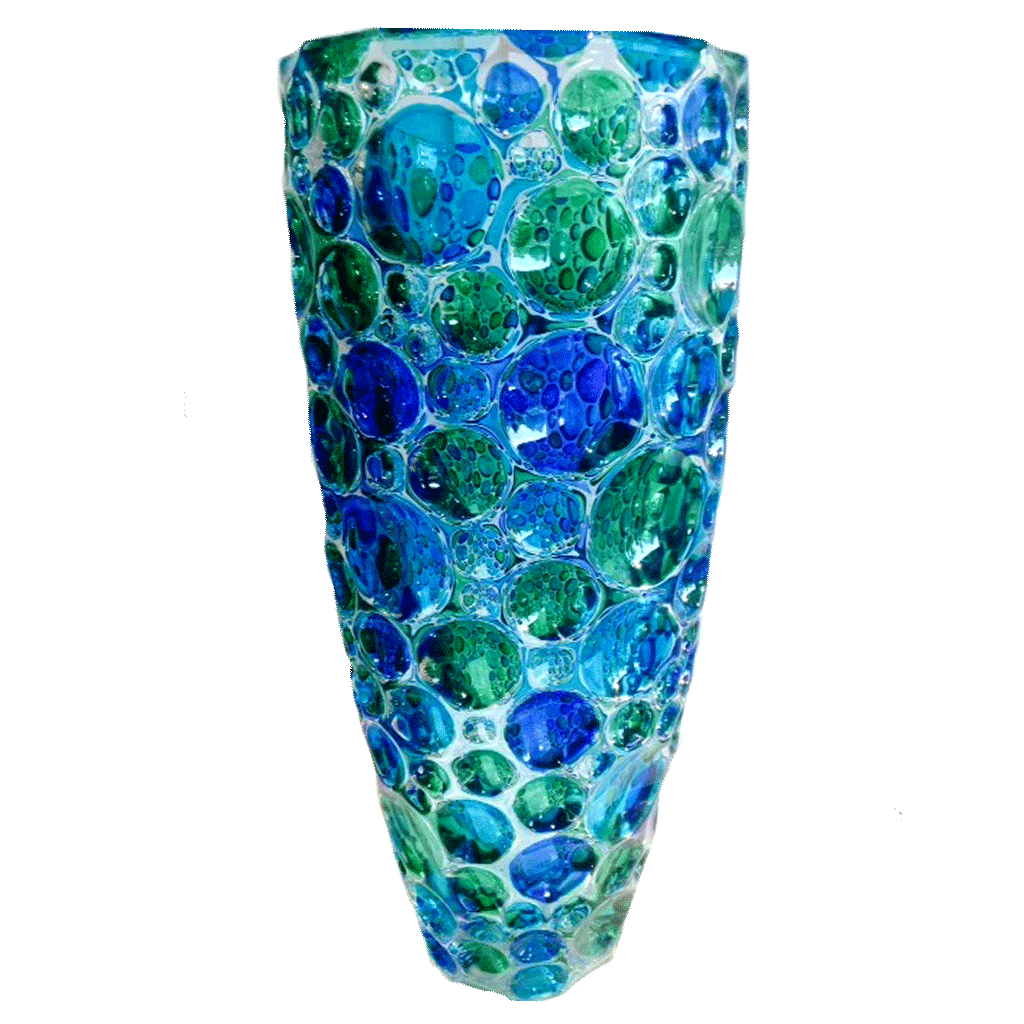 Prime Grof rotatie Murano Glass Lisboa Blue/Green Vase